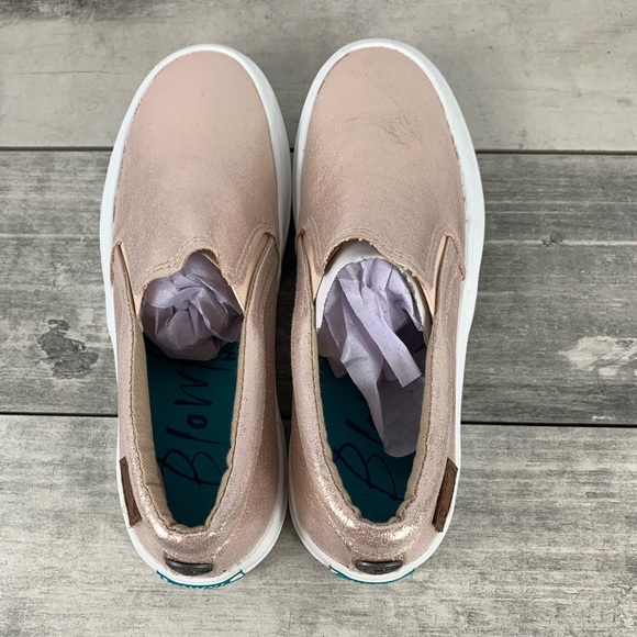 Blowfish Shoes | Nib Blowfish By Malibu Rose Gold Slip On Sneakers | Poshmark
